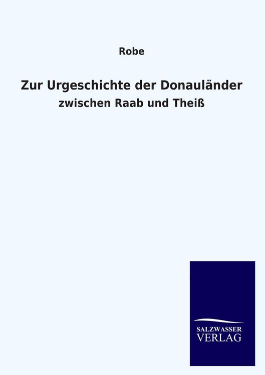 Produktbild: Zur Urgeschichte der Donaul&auml;nder