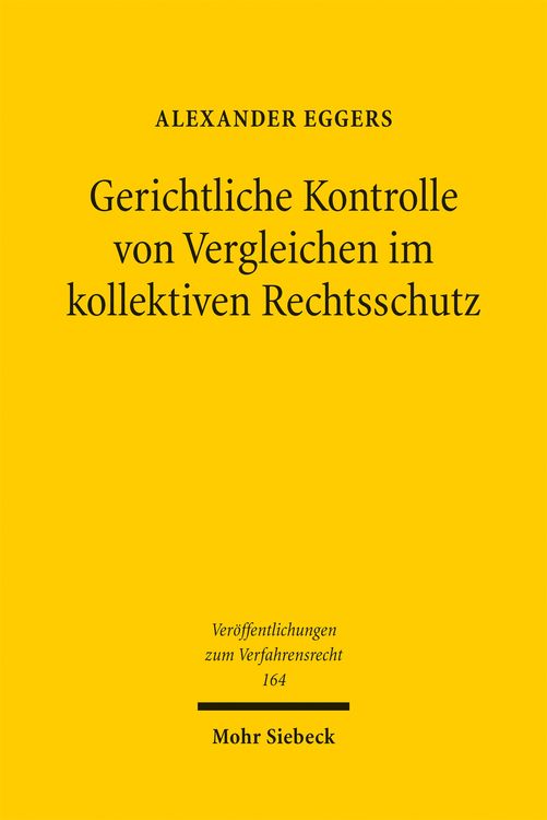 Produktbild: Gerichtliche Kontrolle von Vergleichen im kollektiven Rechtsschutz