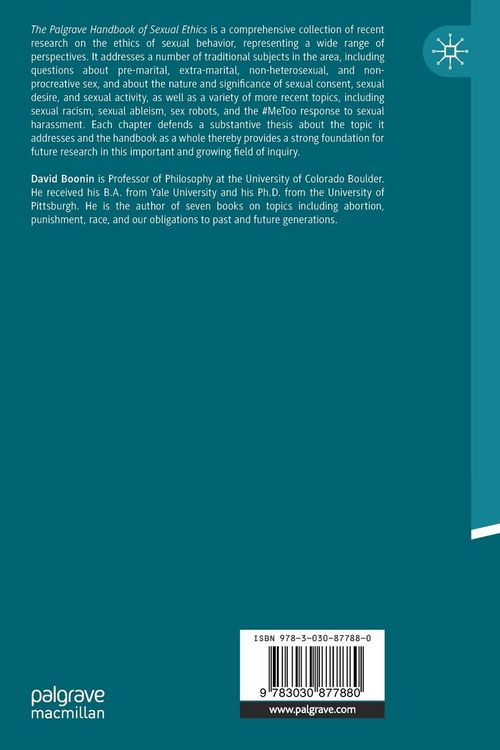 Produktbild: The Palgrave Handbook of Sexual Ethics