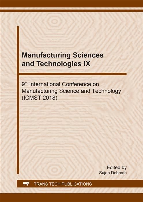 Produktbild: Manufacturing Sciences and Technologies IX