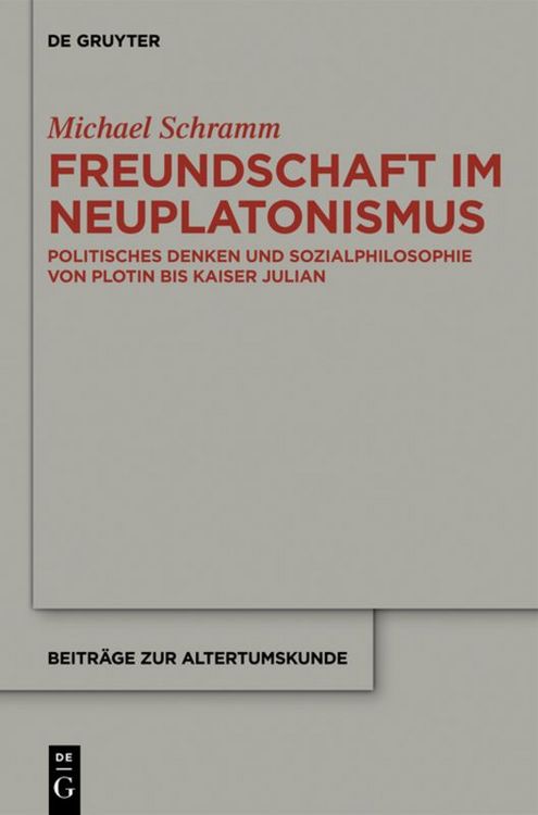 Produktbild: Freundschaft im Neuplatonismus