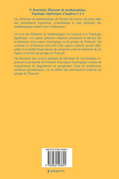 Produktbild: Topologie alg&eacute;brique