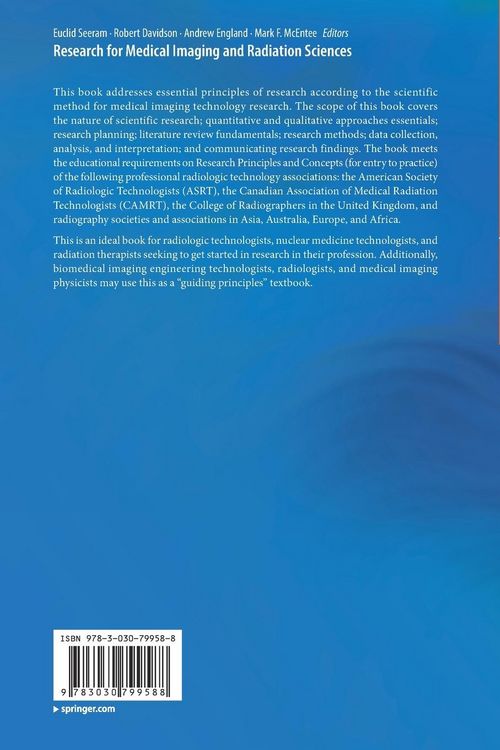 Produktbild: Research for Medical Imaging and Radiation Sciences