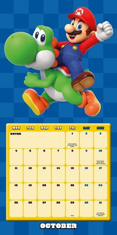 Produktbild: Nintendo &ndash; Super Mario 2027 &ndash; Wandkalender