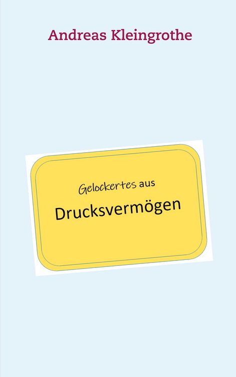 Produktbild: Gelockertes aus Drucksverm&ouml;gen