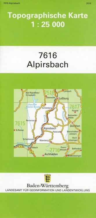 Produktbild: Alpirsbach 1 : 25 000