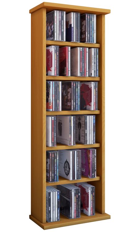 Produktbild: Holz CD DVD Stand Regal Schrank St&auml;nder Vostan