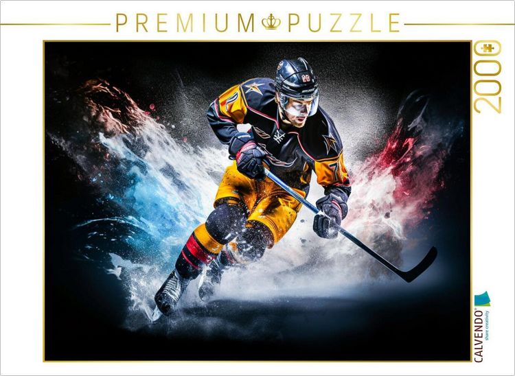 Produktbild: CALVENDO Puzzle Ein Motiv aus dem Kalender Eishockey und positive Gedanken | 2000 Teile Lege-Gr&ouml;&szlig;e 90x67cm Foto-Puzzle f&uuml;r gl&uuml;ckliche Stunden