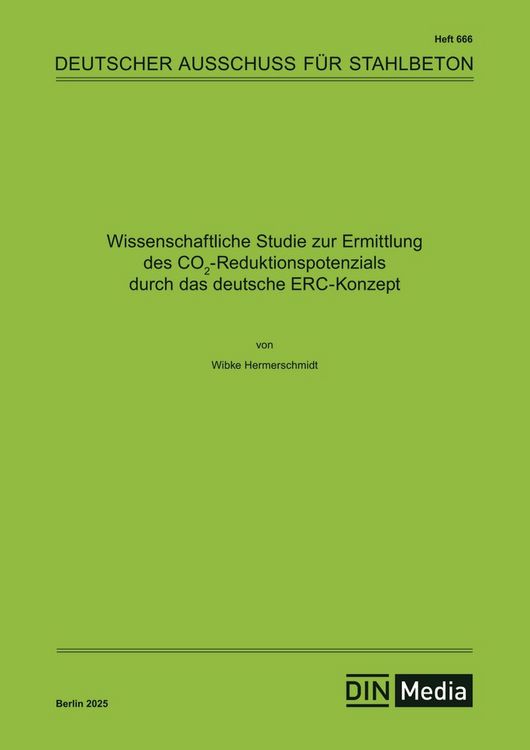 Produktbild: Wissenschaftliche Studie zur Ermittlung des CO2-Reduktionspotenzials durch das deutsche ERC-Konzept