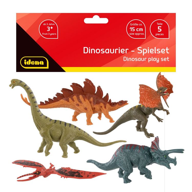 Produktbild: Idena Figuren Set Dinosaurier 15cm 5 St&uuml;ck