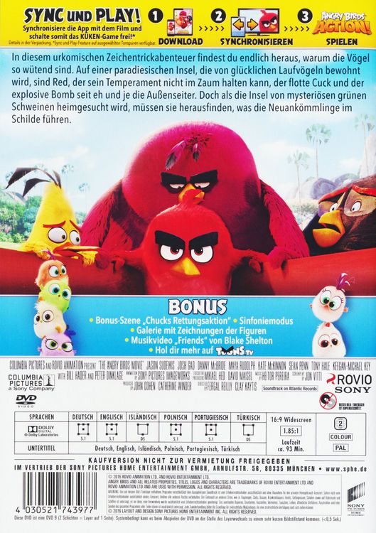 Produktbild: Angry Birds - Der Film