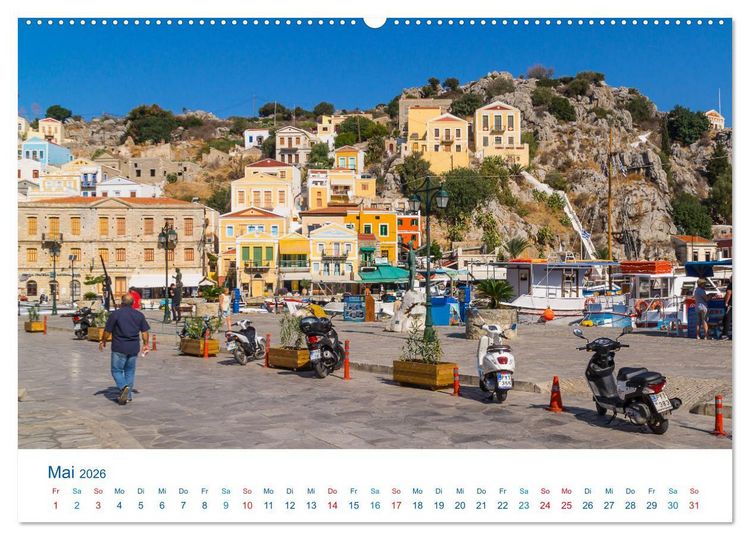 Produktbild: Symi 2026, Perle der &Auml;g&auml;is (hochwertiger Premium Wandkalender 2026 DIN A2 quer), Kunstdruck in Hochglanz