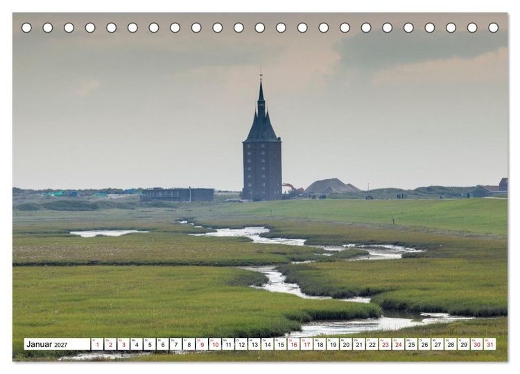 Produktbild: Wangerooge - Momente einer Reise (Tischkalender 2027 DIN A5 quer), CALVENDO Monatskalender