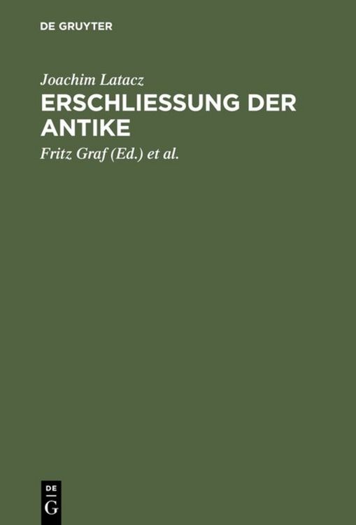 Produktbild: Erschliessung der Antike