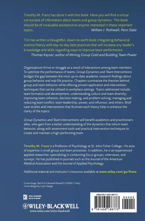 Produktbild: Group Dynamics and Team Interventions