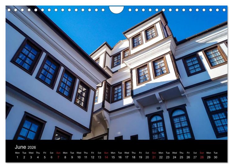 Produktbild: Monuments of Macedonia 2026 (Wall Calendar 2026 DIN A4 landscape), CALVENDO 12 Month Wall Calendar