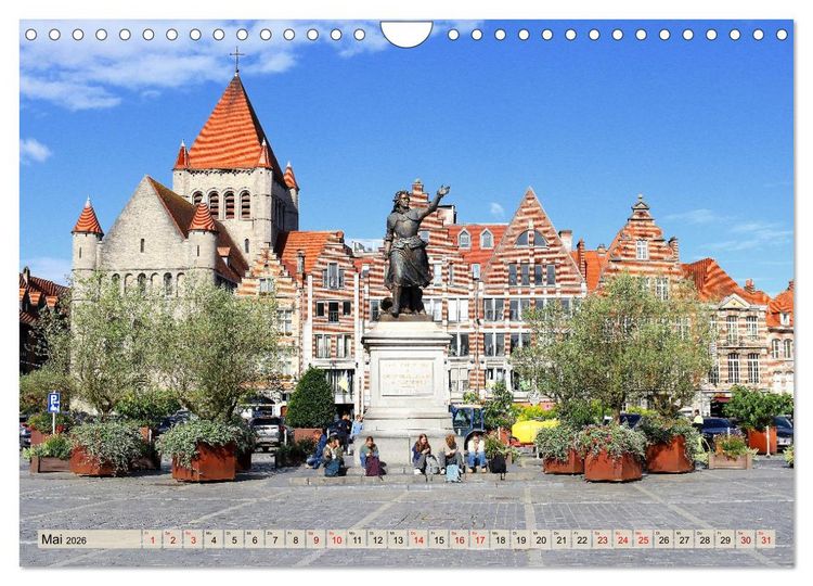Produktbild: Tournai - Malerisches Belgien (Wandkalender 2026 DIN A4 quer), CALVENDO Monatskalender