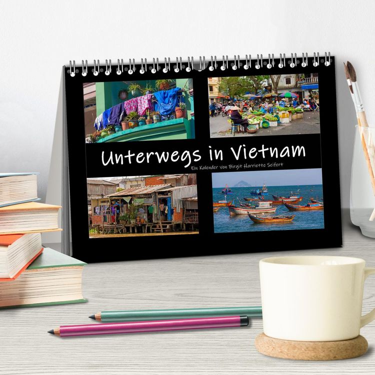 Produktbild: Unterwegs in Vietnam (Tischkalender 2026 DIN A5 quer), CALVENDO Monatskalender