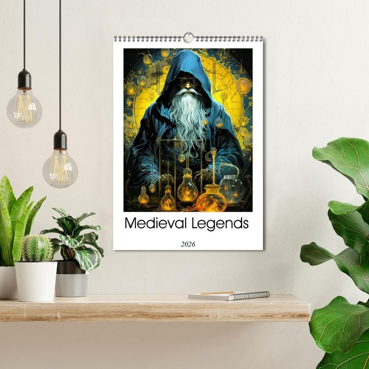 Produktbild: Medieval Legends (Wall Calendar 2026 DIN A3 portrait), CALVENDO 12 Month Wall Calendar