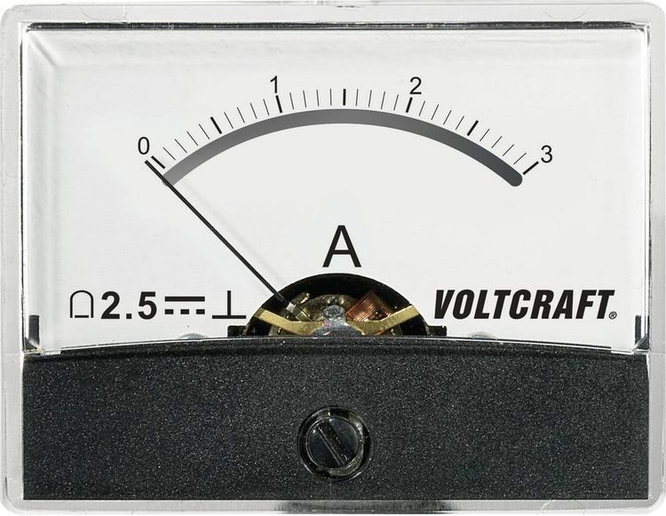 Produktbild: VOLTCRAFT AM-60X46/3A/DC AM-60X46/3A/DC Einbau-Messger&auml;t AM-60X46/3A/DC 3A Drehspule