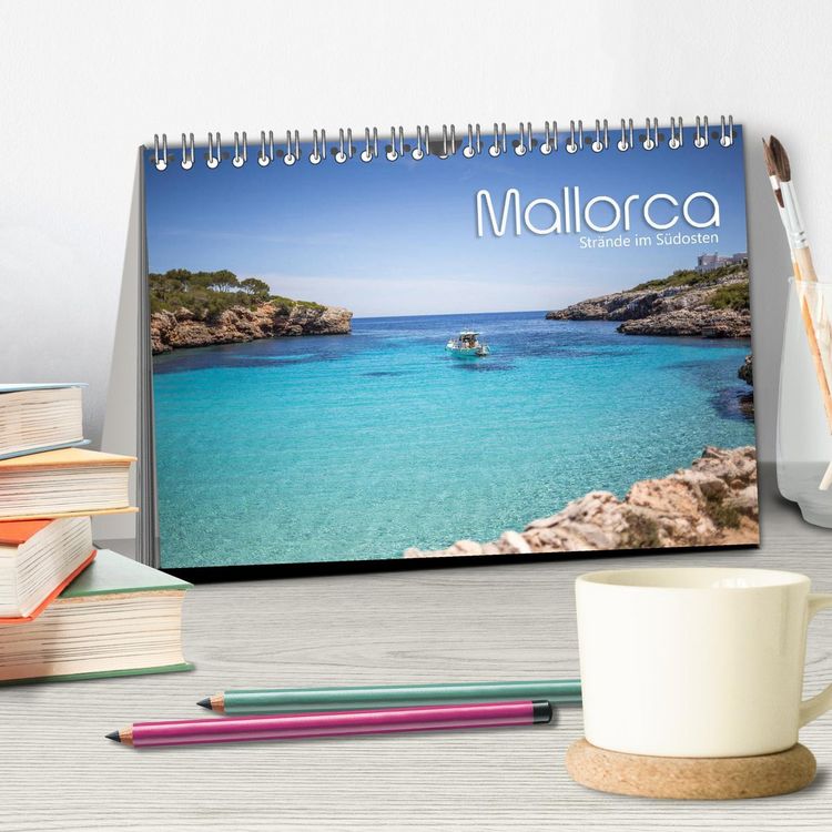 Produktbild: Mallorca - Str&auml;nde im S&uuml;dosten (Tischkalender 2026 DIN A5 quer), CALVENDO Monatskalender