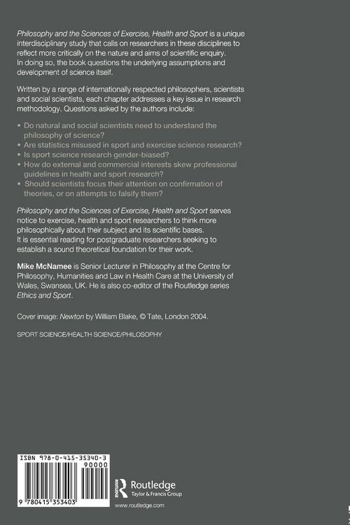 Produktbild: Philosophy and the Sciences of Exercise, Health and Sport