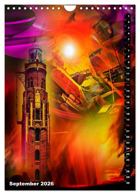 Produktbild: Leuchtt&uuml;rme Kalender der besonderen Art (Wandkalender 2026 DIN A4 hoch), CALVENDO Monatskalender