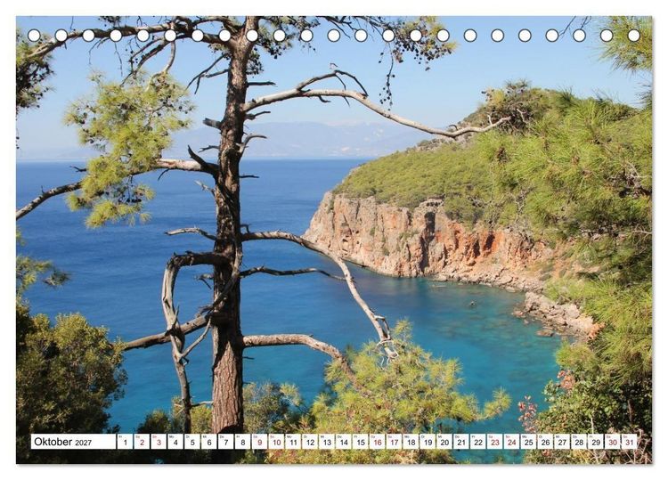 Produktbild: Lykien. T&uuml;rkische S&uuml;dk&uuml;ste zwischen Kalkan und Kemer (Tischkalender 2027 DIN A5 quer), CALVENDO Monatskalender