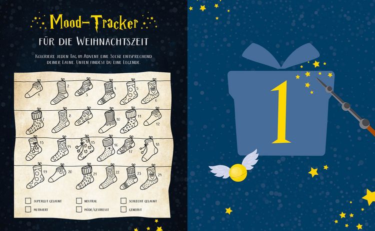 Produktbild: Mein Adventskalender-Zeichenbuch für Potterheads and Friends