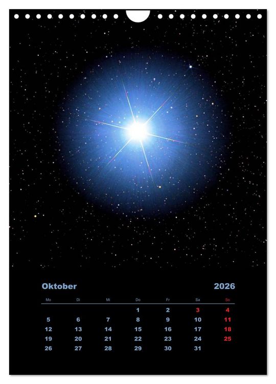 Produktbild: Wunderbares Universum (Wandkalender 2026 DIN A4 hoch), CALVENDO Monatskalender