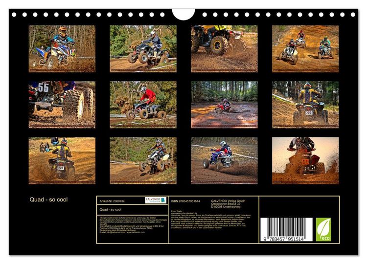 Produktbild: Quad - so cool (Wandkalender 2026 DIN A4 quer), CALVENDO Monatskalender