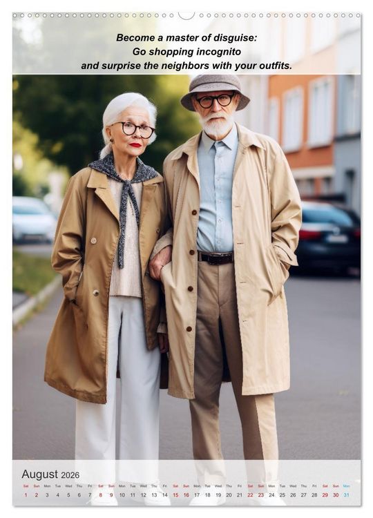 Produktbild: Exploring new passions as a pensioner (Wall Calendar 2026 DIN A2 portrait), CALVENDO 12 Month Wall Calendar