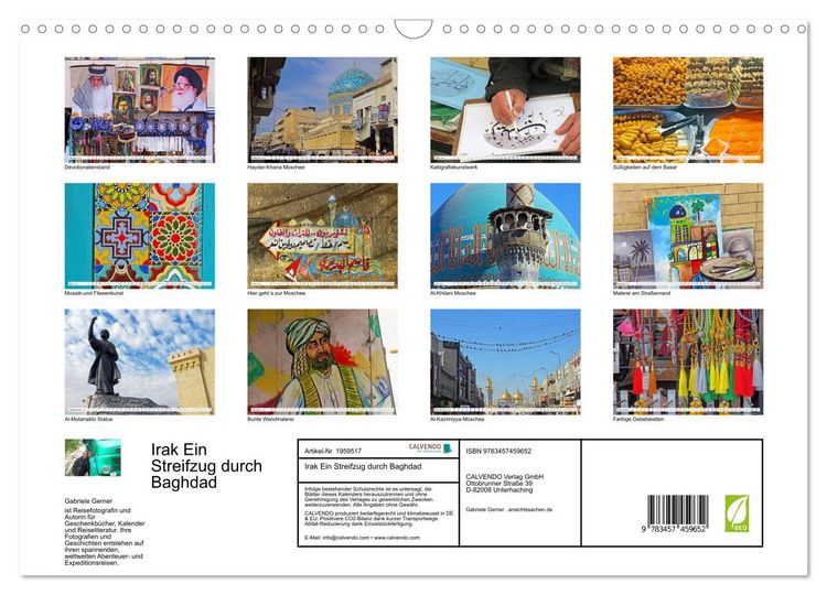 Produktbild: Irak Ein Streifzug durch Baghdad (Wandkalender 2026 DIN A3 quer), CALVENDO Monatskalender
