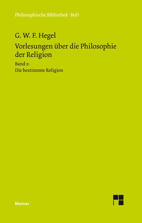 Produktbild: Vorlesungen &uuml;ber die Philosophie der Religion. Teil 2