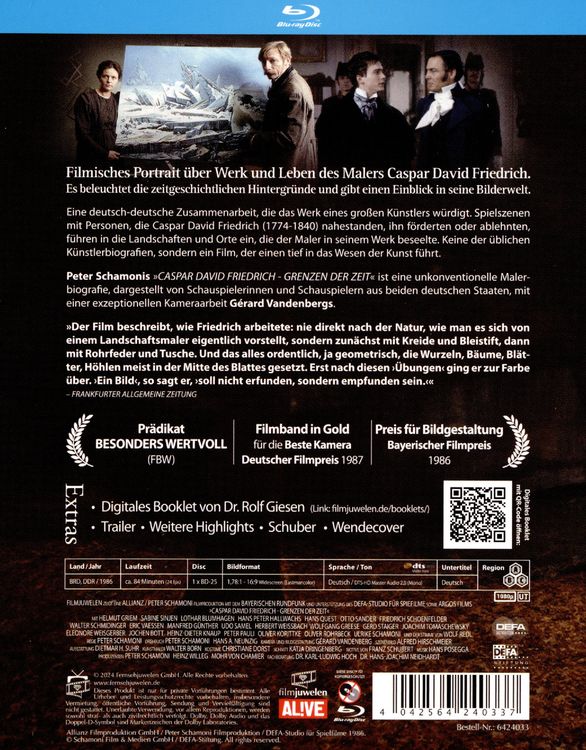 Produktbild: Caspar David Friedrich - Grenzen der Zeit (DEFA Filmjuwelen)