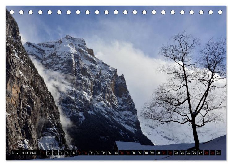 Produktbild: Eiger, M&ouml;nch und Jungfrau 2026 (Tischkalender 2026 DIN A5 quer), CALVENDO Monatskalender