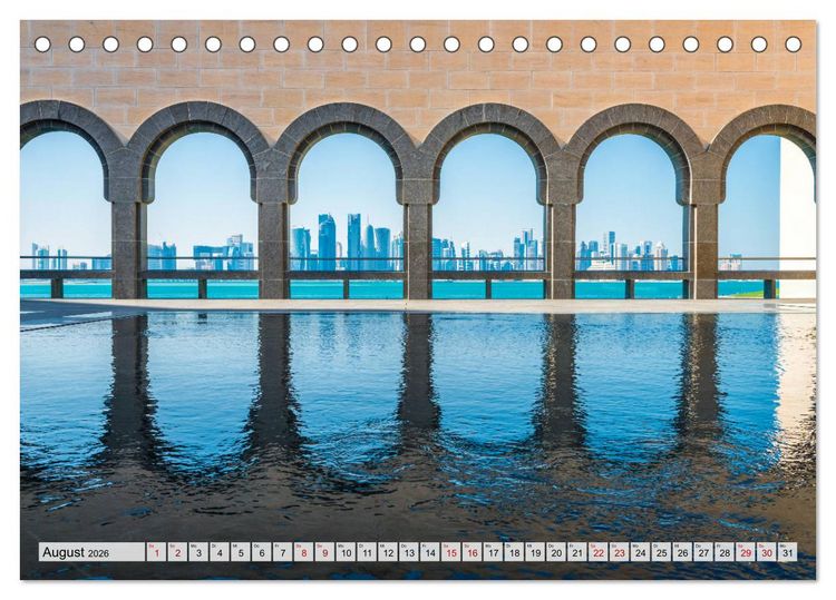 Produktbild: Doha - Hauptstadt von Katar (Tischkalender 2026 DIN A5 quer), CALVENDO Monatskalender