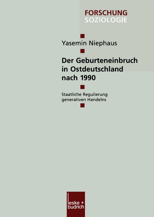 Produktbild: Der Geburteneinbruch in Ostdeutschland nach 1990