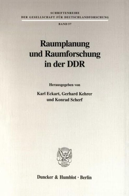 Produktbild: Raumplanung und Raumforschung in der DDR.