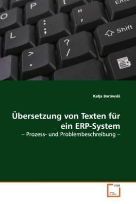 Produktbild: Borowski, K: &Uuml;bersetzung von Texten f&uuml;r ein ERP-System