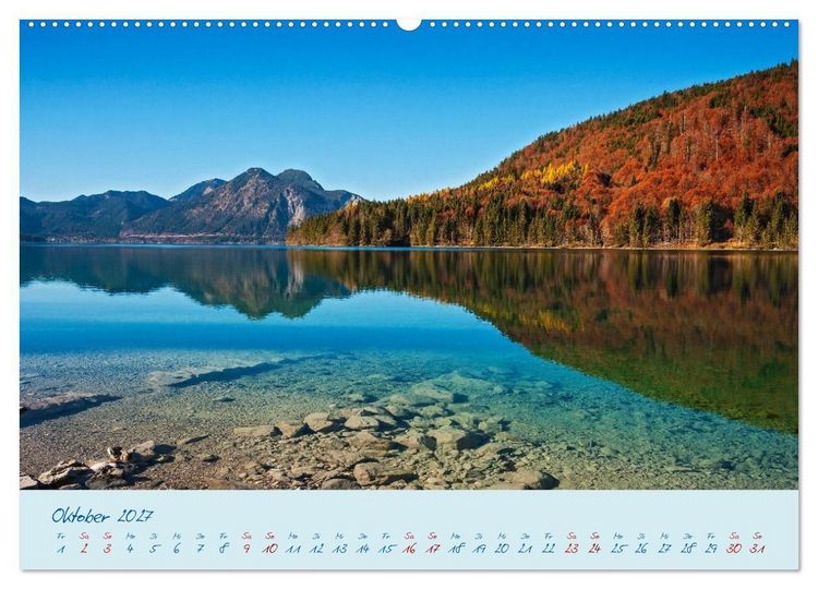 Produktbild: Die Seen Oberbayerns Juwelen der Natur (hochwertiger Premium Wandkalender 2027 DIN A2 quer), Kunstdruck in Hochglanz