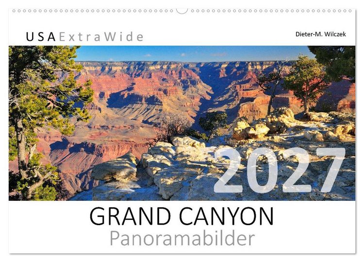 Produktbild: GRAND CANYON Panoramabilder (Wandkalender 2027 DIN A2 quer), CALVENDO Monatskalender