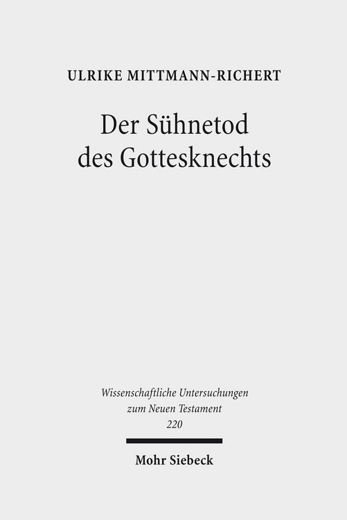 Produktbild: Der S&uuml;hnetod des Gottesknechts