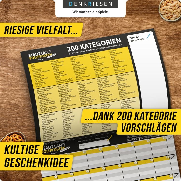 Produktbild: Denkriesen - Stadt Land Vollpfosten&reg; Do It Yourself Edition &ndash; "Dein Spiel."