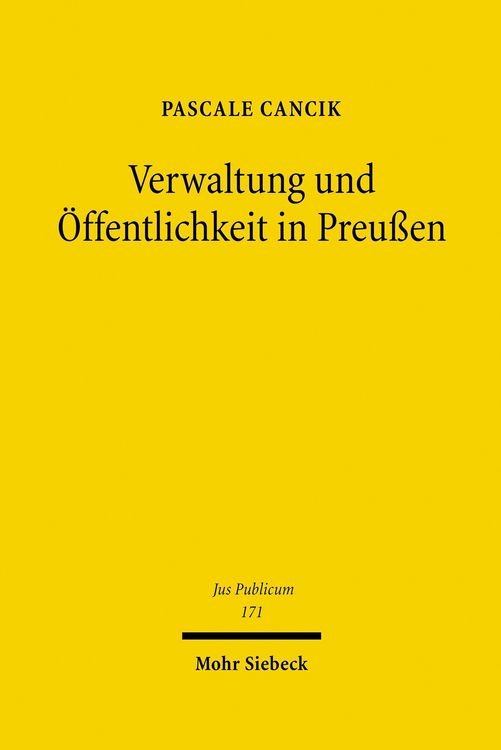 Produktbild: Verwaltung und &Ouml;ffentlichkeit in Preu&szlig;en