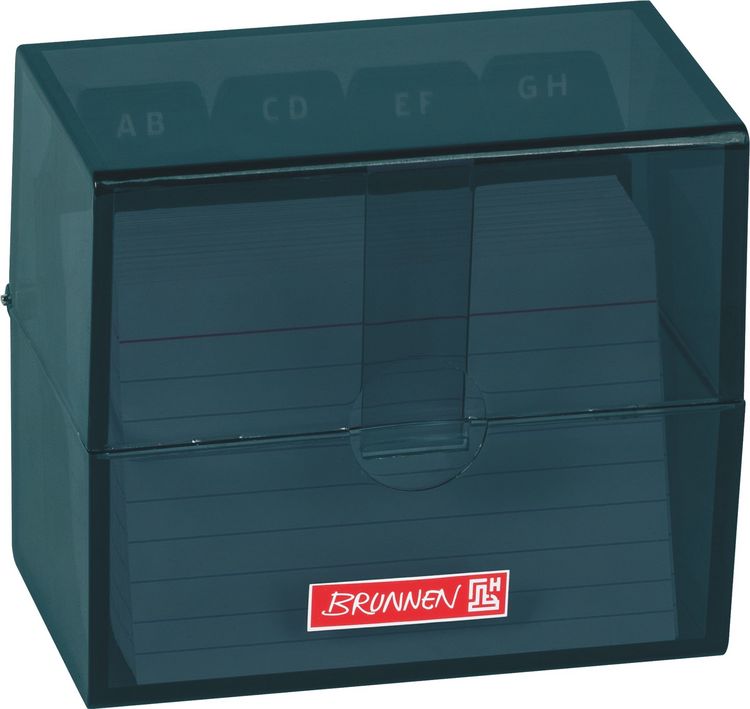 Produktbild: Brunnen Karteikasten Colour Code gef&uuml;llt &brvbar; 85&times;75&times;48 mm, A8, denim