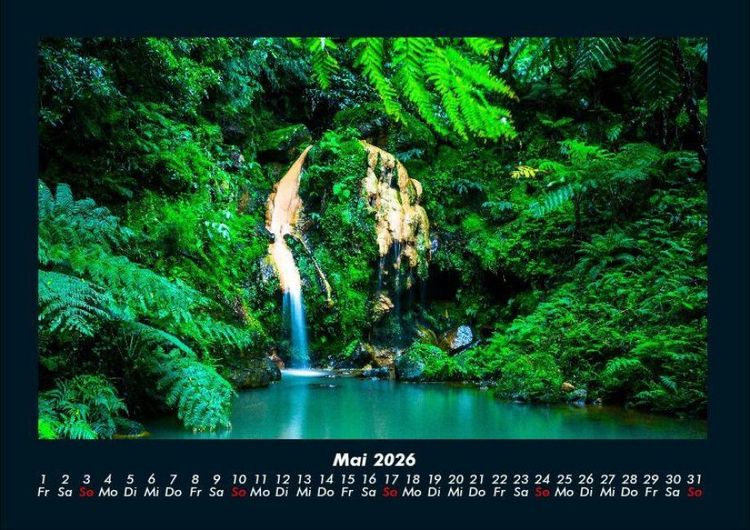 Produktbild: Wasserf&auml;lle 2026 Fotokalender DIN A4