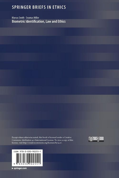 Produktbild: Biometric Identification, Law and Ethics