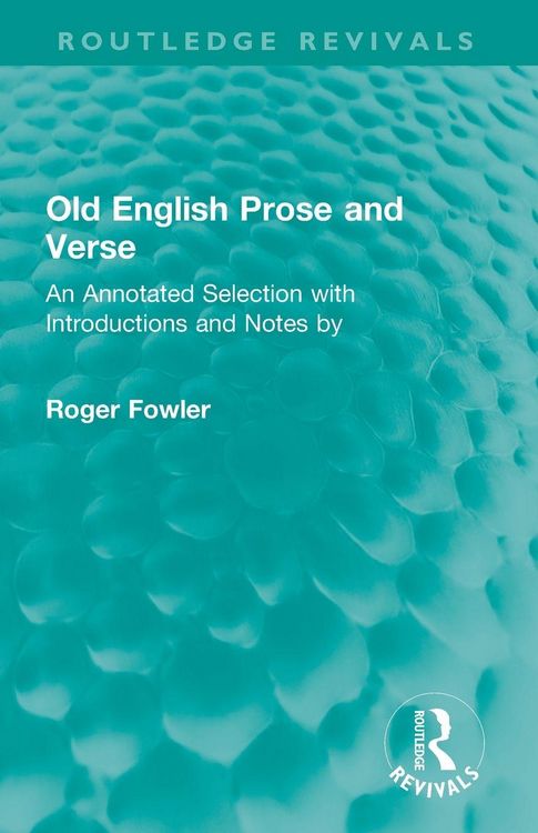 Produktbild: Old English Prose and Verse