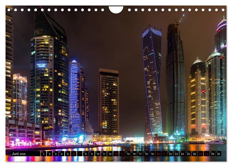 Produktbild: Dubai W&uuml;stenstadt (Wandkalender 2026 DIN A4 quer), CALVENDO Monatskalender